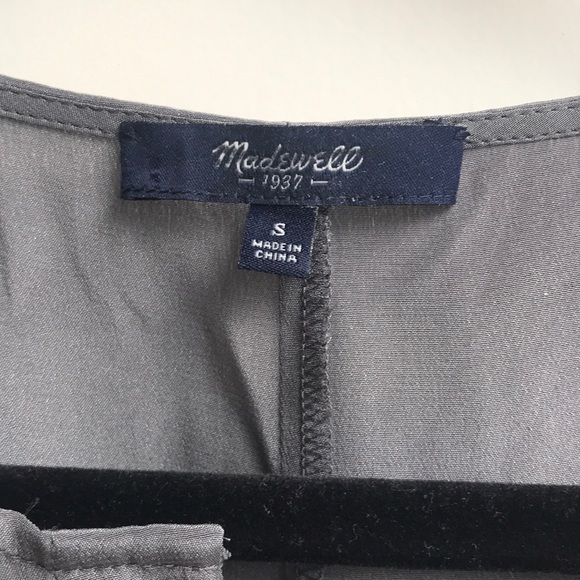 Madewell grey silk top - Picture 2 of 5